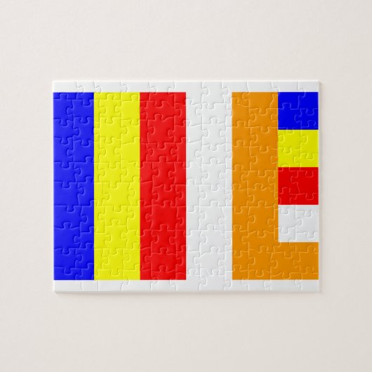Puzzle Drapeau bouddhiste (Horizontal)