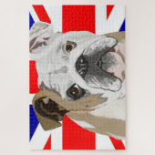 Puzzle Drapeau britannique Bulldog & Union Jack 1,014 piè (Vertical)