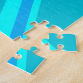 Puzzle Drapeau britannique Turquoise Union Jack (Côté)