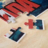 Puzzle Drapeau canadien au "Canada " (Côté)