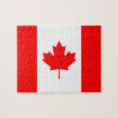 Puzzle Drapeau canadien Feuille d'érable (Horizontal)