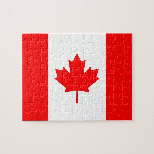 Puzzle Drapeau canadien Feuille d'érable (Horizontal)