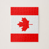 Puzzle Drapeau canadien Feuille d'érable (Vertical)