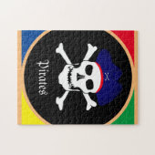 Puzzle Drapeau Captain & Pirates - Île au trésor /enfants (Horizontal)