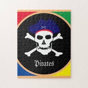 Puzzle Drapeau Captain & Pirates - Île aux trésors/enfa