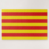 Puzzle Drapeau catalan (Catalogne) (Horizontal)