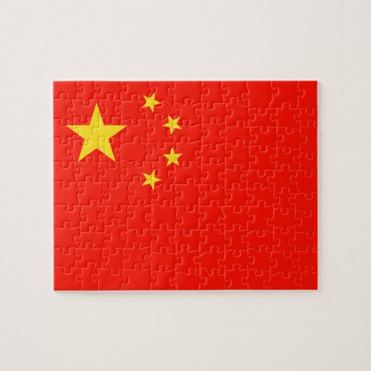 Puzzle Drapeau Chine - Haute qualité (Horizontal)