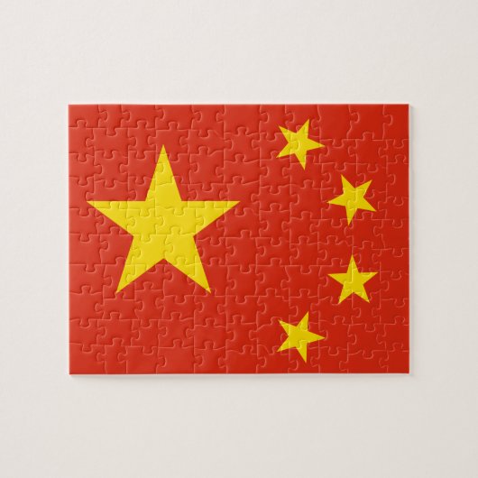 Puzzle Drapeau chinois (Chine) (Horizontal)