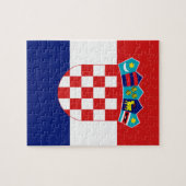 Puzzle Drapeau croate - Trobojnica (Horizontal)