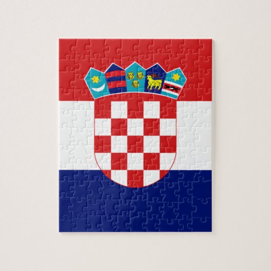 Puzzle Drapeau croate - Trobojnica (Vertical)