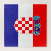 Puzzle Drapeau Croatie (Horizontal)