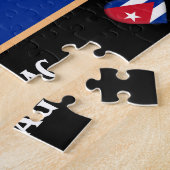 Puzzle Drapeau cubain & Pays cubain / Cuba (Côté)