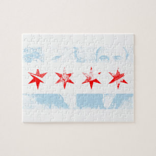 Puzzle Drapeau d'Al Capone Chicago