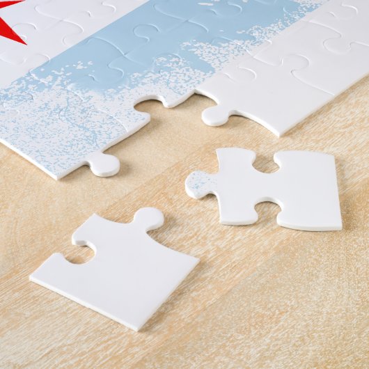 Puzzle Drapeau d'Al Capone Chicago (Côté)