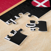 Puzzle Drapeau danois Pays / Danemark (Côté)