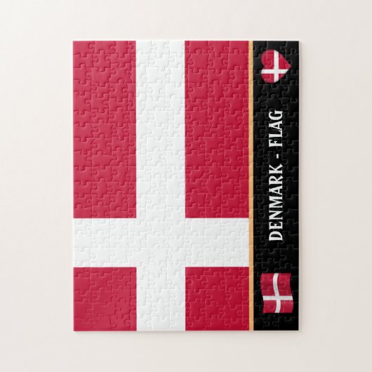 Puzzle Drapeau danois Pays / Danemark (Vertical)
