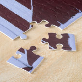 Puzzle Drapeau dans la forme de coeur peinte sur la (Côté)