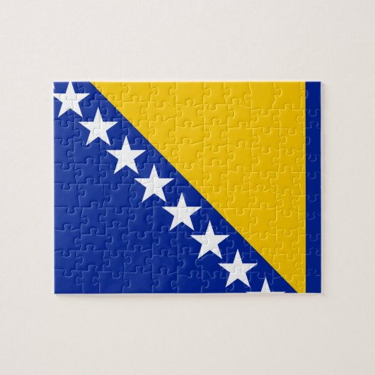 Puzzle Drapeau de Bosnie-Herzégovine (Horizontal)