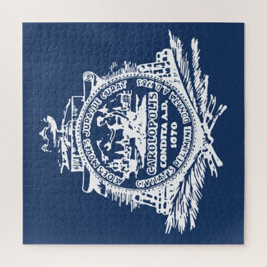 Puzzle Drapeau de Charleston (Caroline du Sud) (Vertical)