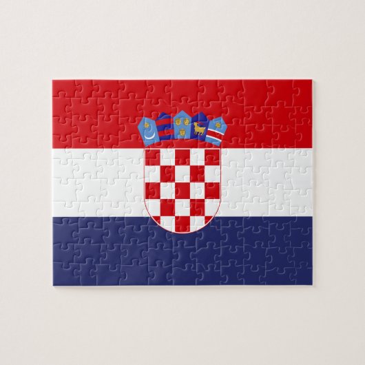 Puzzle Drapeau de Croatie (Horizontal)