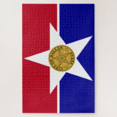 Puzzle Drapeau de Dallas (Texas) (Vertical)
