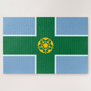Puzzle Drapeau de Derbyshire (Comté d'Angleterre, Royaume