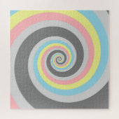 Puzzle Drapeau de fierté abstrait en spirale groovy tripa (Horizontal)