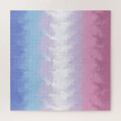 Puzzle Drapeau de fierté bigenre abstrait pastel boho moe (Horizontal)
