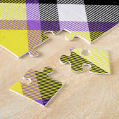 Puzzle Drapeau de fierté éclectique boho non binaire à ca (Côté)
