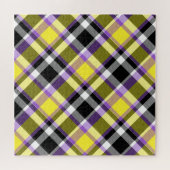 Puzzle Drapeau de fierté éclectique boho non binaire à ca (Horizontal)