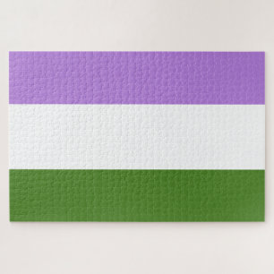 Puzzle Drapeau de fierté genderqueer
