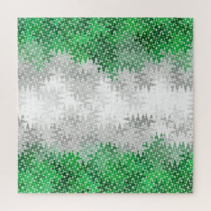 Puzzle Drapeau de fierté grisromantique abstrait ondulé t