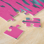 Puzzle Drapeau de fierté multisexuel funky trippy ondulé (Côté)