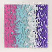 Puzzle Drapeau de fierté multisexuel funky trippy ondulé (Horizontal)