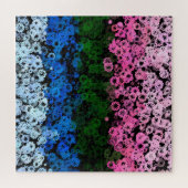 Puzzle Drapeau de fierté Omniromantique Fleuris Mignon Ré (Horizontal)