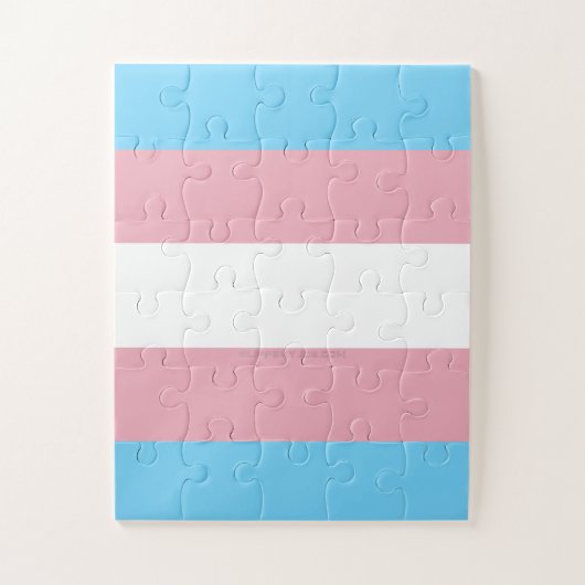 Puzzle Drapeau de fierté transgenre de SlipperyJoe divers (Vertical)