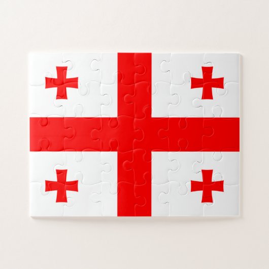 Puzzle Drapeau de Géorgie (Horizontal)