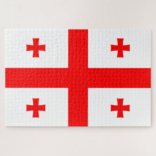 Puzzle Drapeau de Géorgie (Horizontal)