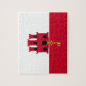 Puzzle Drapeau de Gibraltar (Vertical)