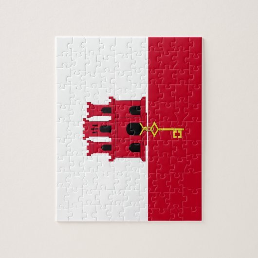 Puzzle Drapeau de Gibraltar (Vertical)