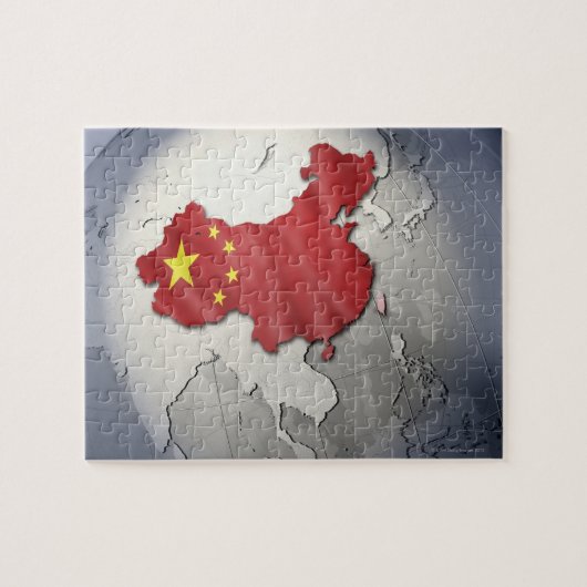 Puzzle Drapeau de la Chine (Horizontal)