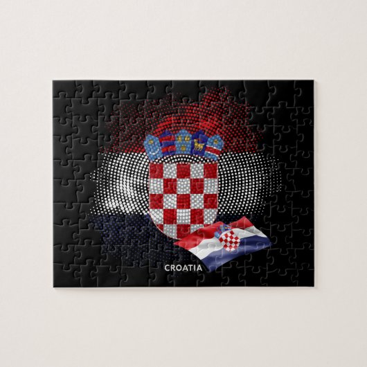 Puzzle Drapeau de la Croatie (Horizontal)