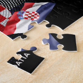 Puzzle Drapeau de la Croatie (Côté)