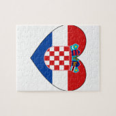 Puzzle Drapeau de la Croatie simple (Horizontal)