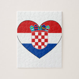 Puzzle Drapeau de la Croatie simple