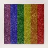 Puzzle drapeau de la fierté arc-en-ciel (Horizontal)