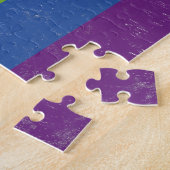 Puzzle Drapeau de la fierté de progrès inclusif intersexe (Côté)