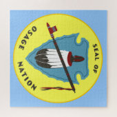 Puzzle Drapeau de la Nation Osage (Horizontal)