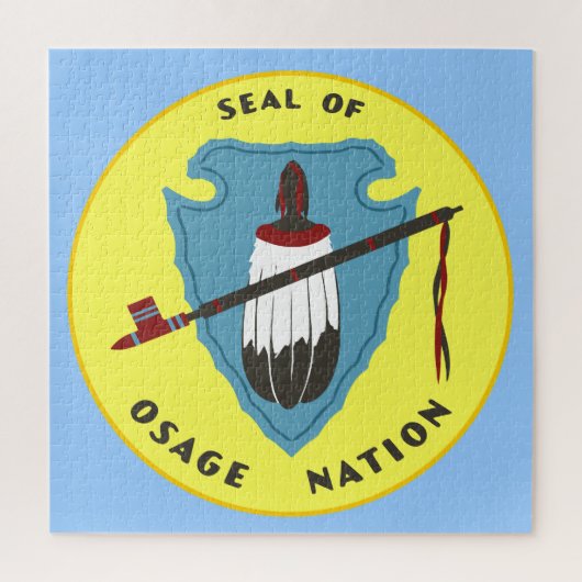 Puzzle Drapeau de la Nation Osage (Vertical)