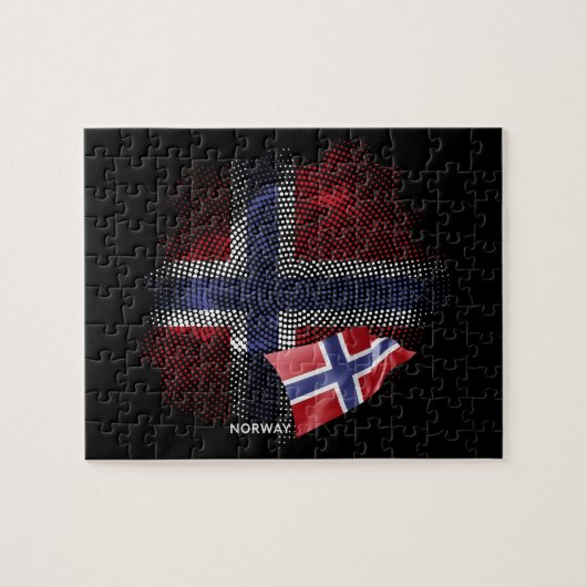 Puzzle Drapeau de la Norvège (Horizontal)